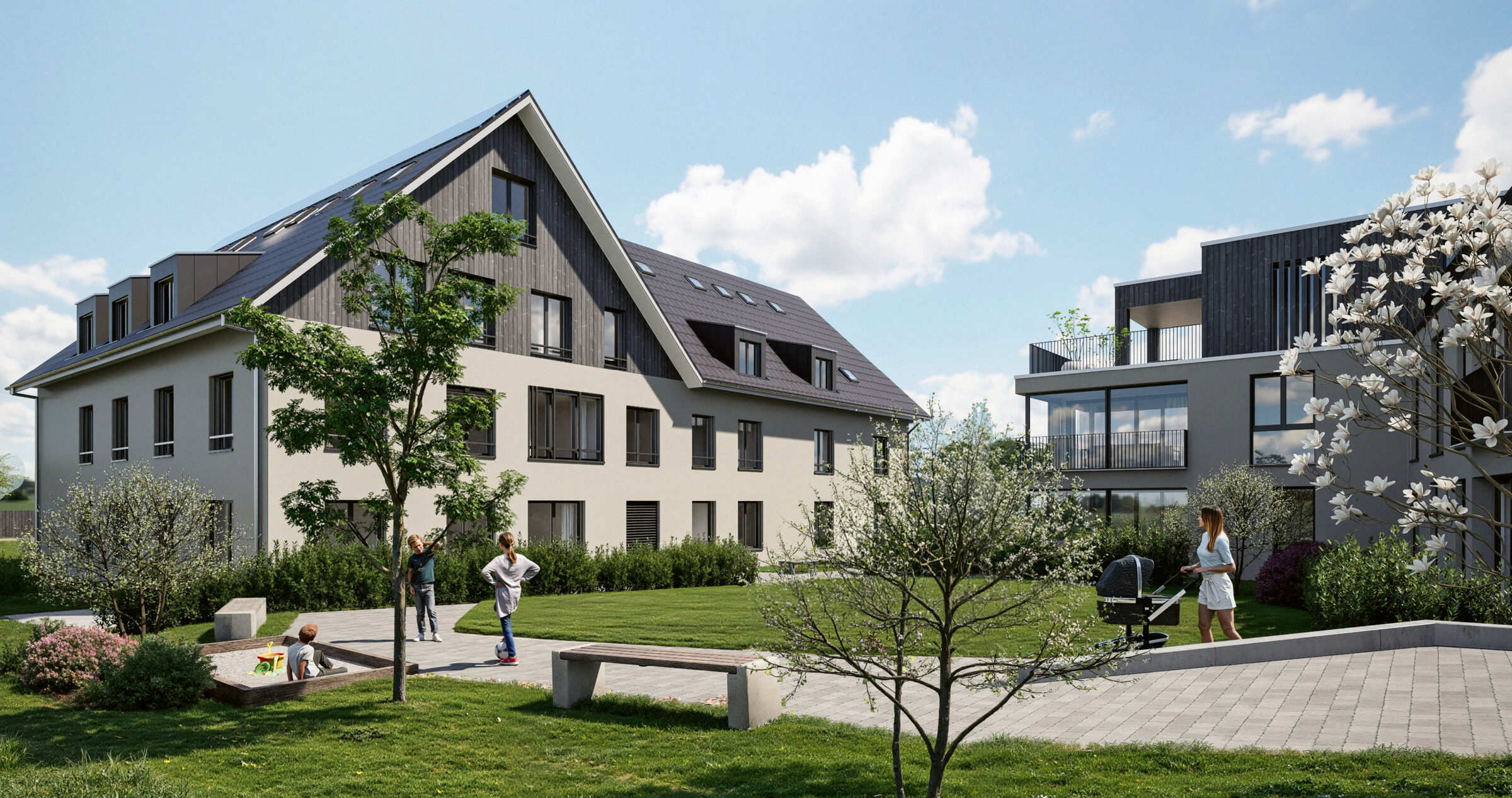 Im Waldacher Baltenswil – Aussenansicht der Überbauung
